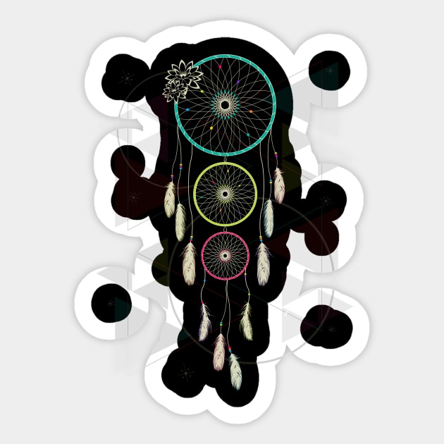 Psychedelic Dream Catcher Ambience Sticker by MellowGroove